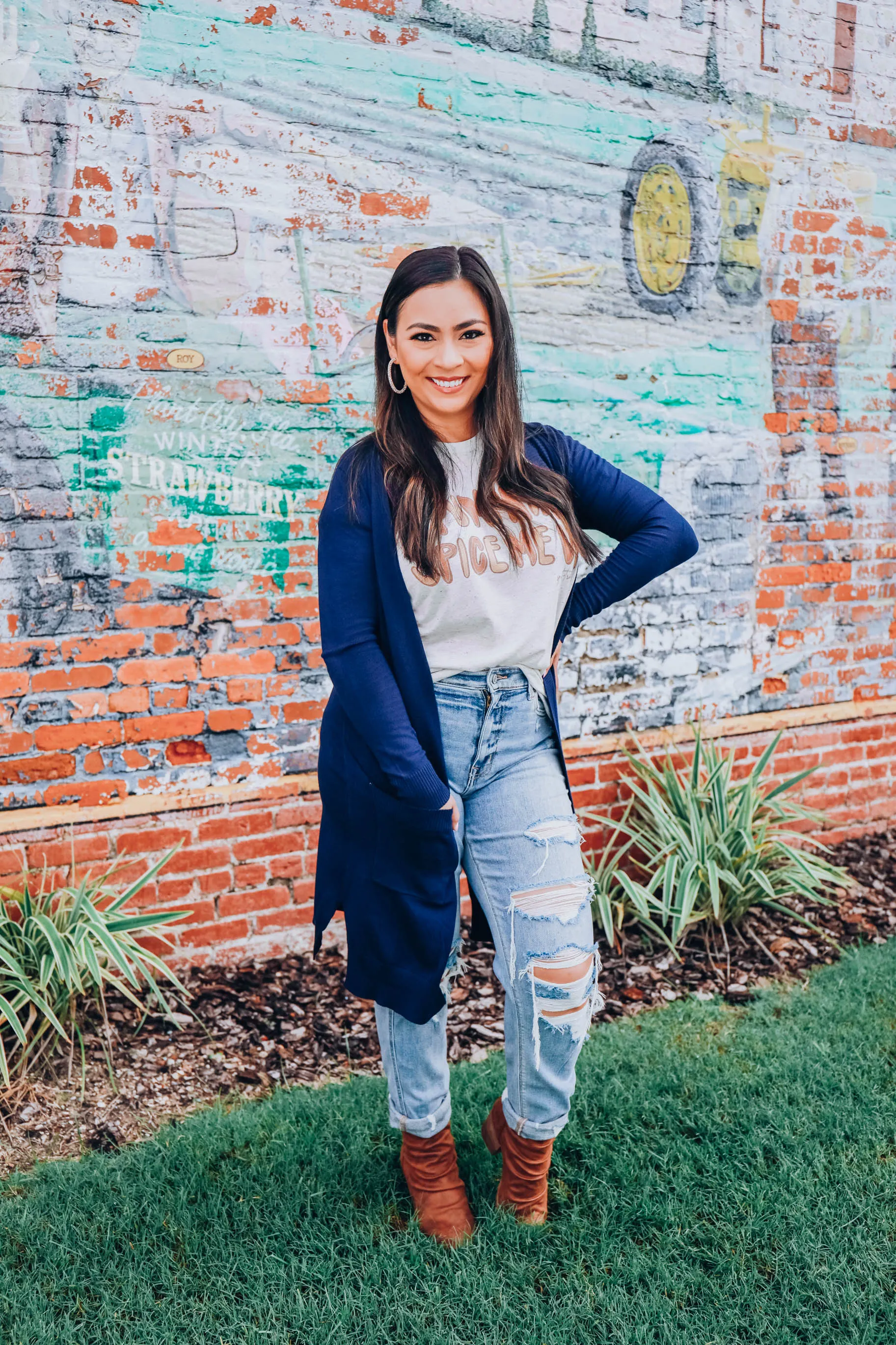 Breezy Dayz Cardigan - Navy