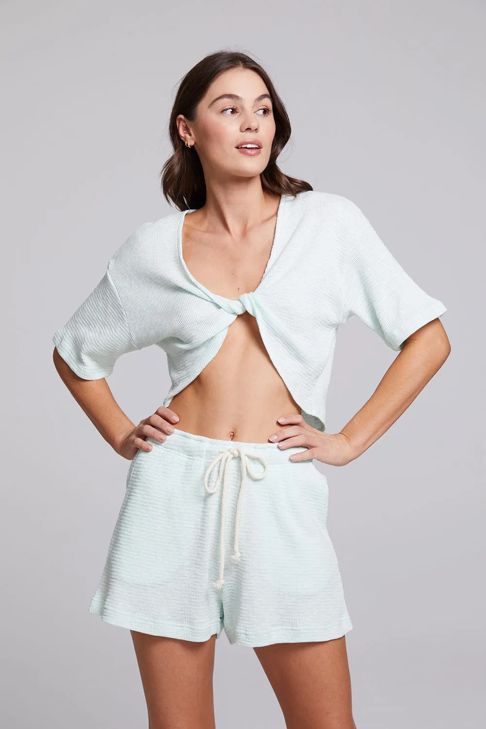 Bria Aqua Glass Tee