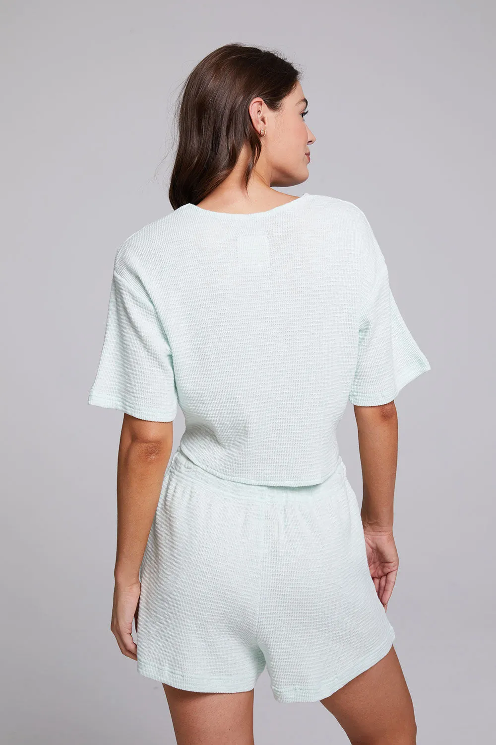 Bria Aqua Glass Tee