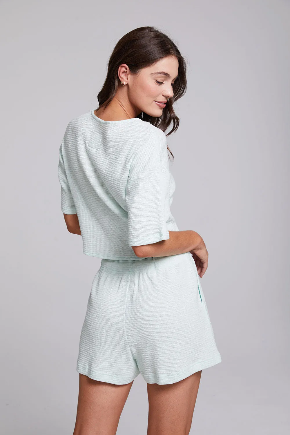 Bria Aqua Glass Tee