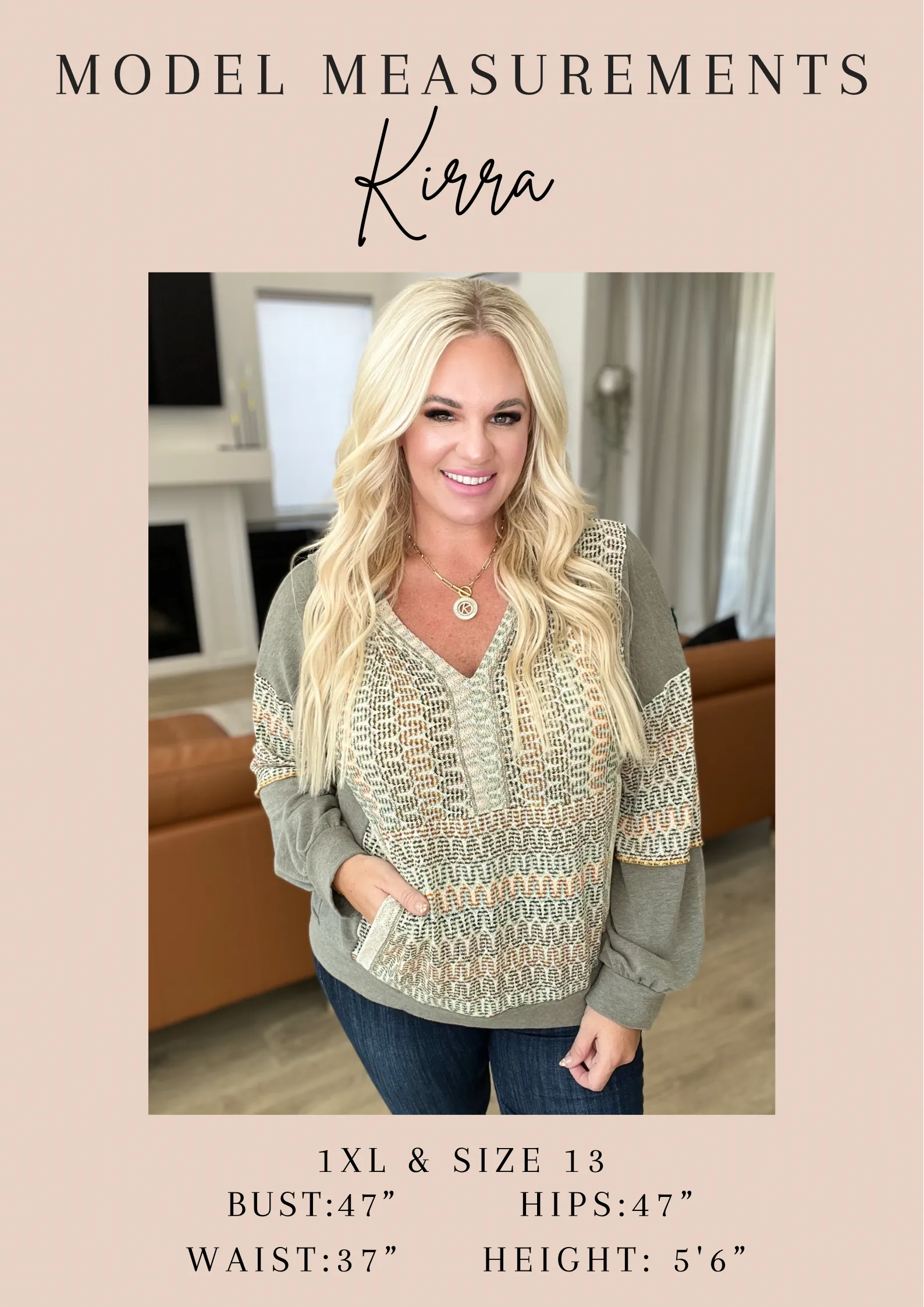 Classic Comfort V-Neck Top in Winter Rose - 6/19/2024