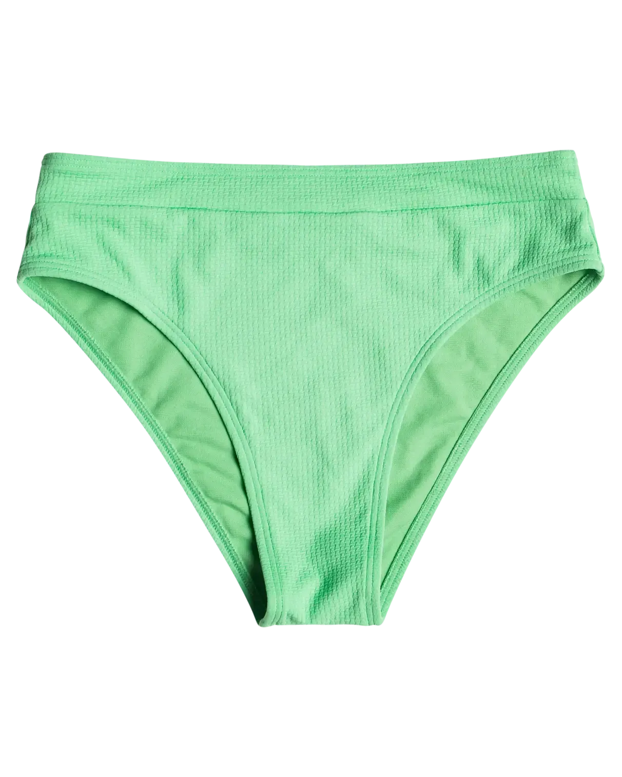 Color Jam Mod Mid Waist Bikini Bottoms in Absinthe Green