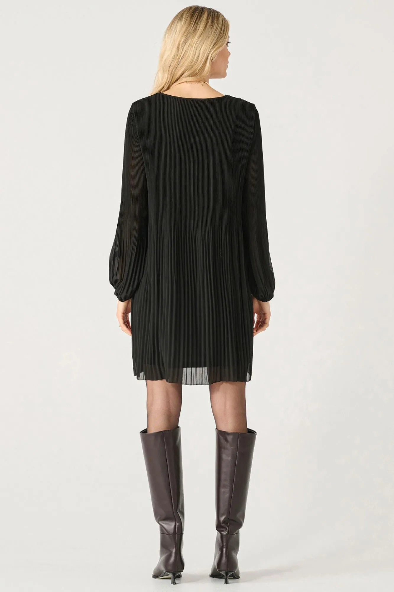 Ember Pleated A -Line Dress