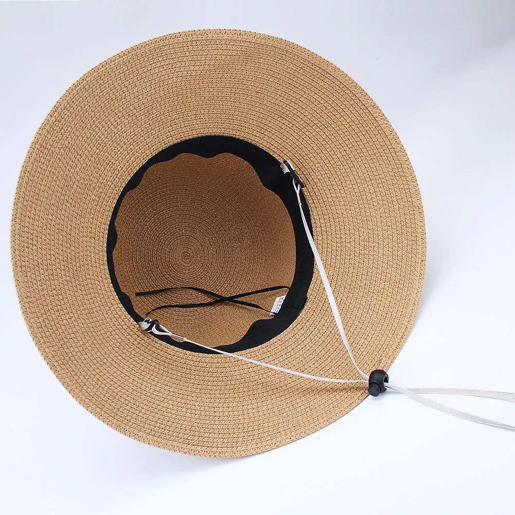 FURTALK Women Summer Paper Straw Sun Hat  Narrow  Brim Parents- Child  Drop Shipping SH022