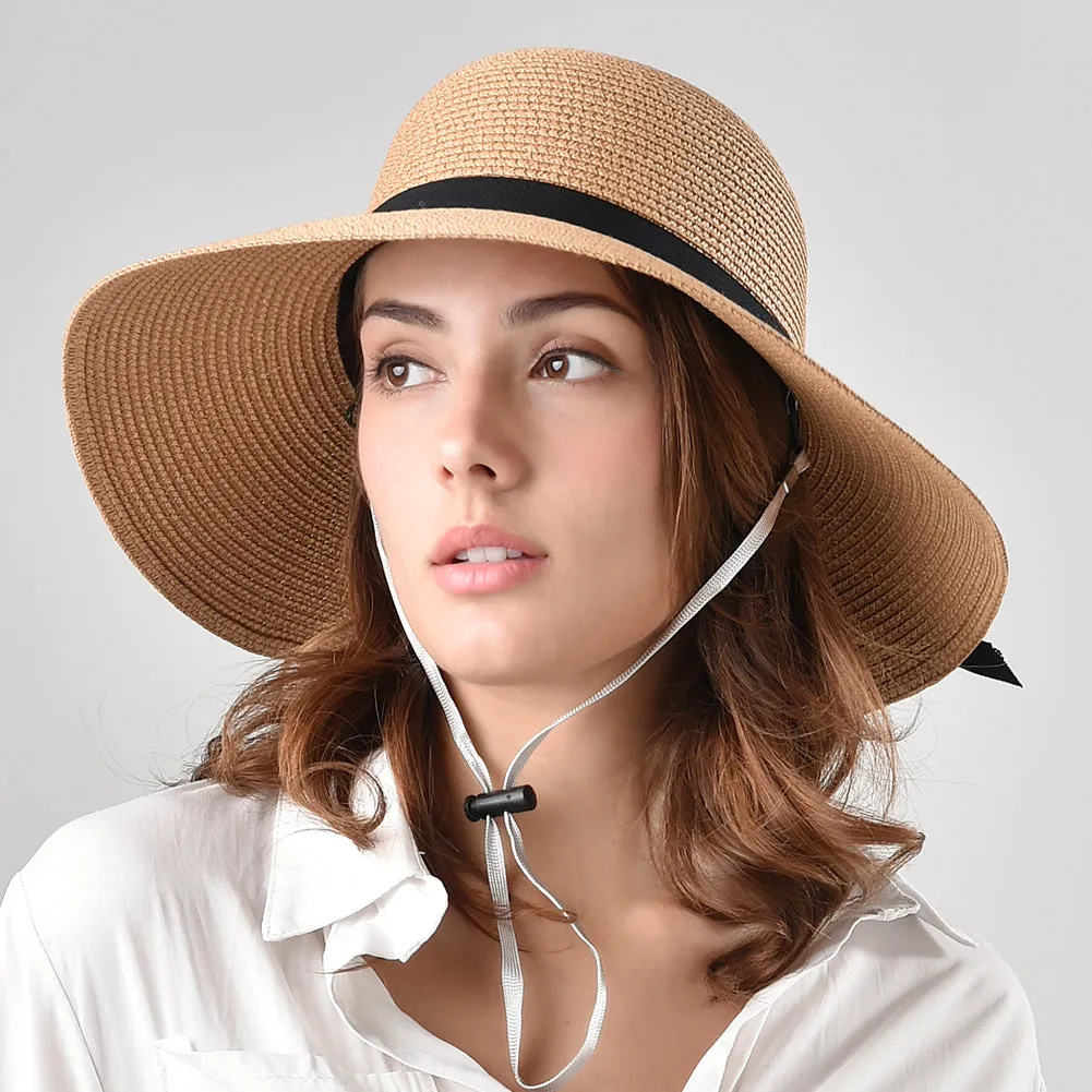 FURTALK Women Summer Paper Straw Sun Hat  Narrow  Brim Parents- Child  Drop Shipping SH022