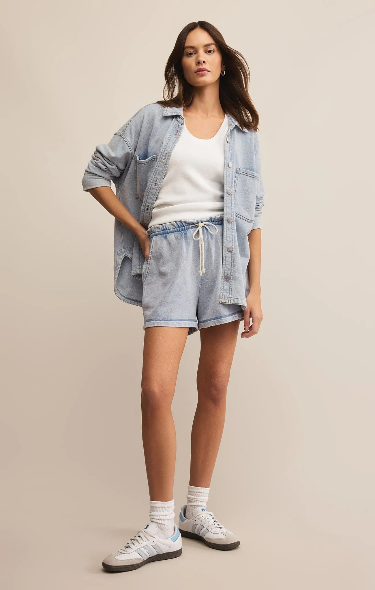 Gael Knit Denim Short