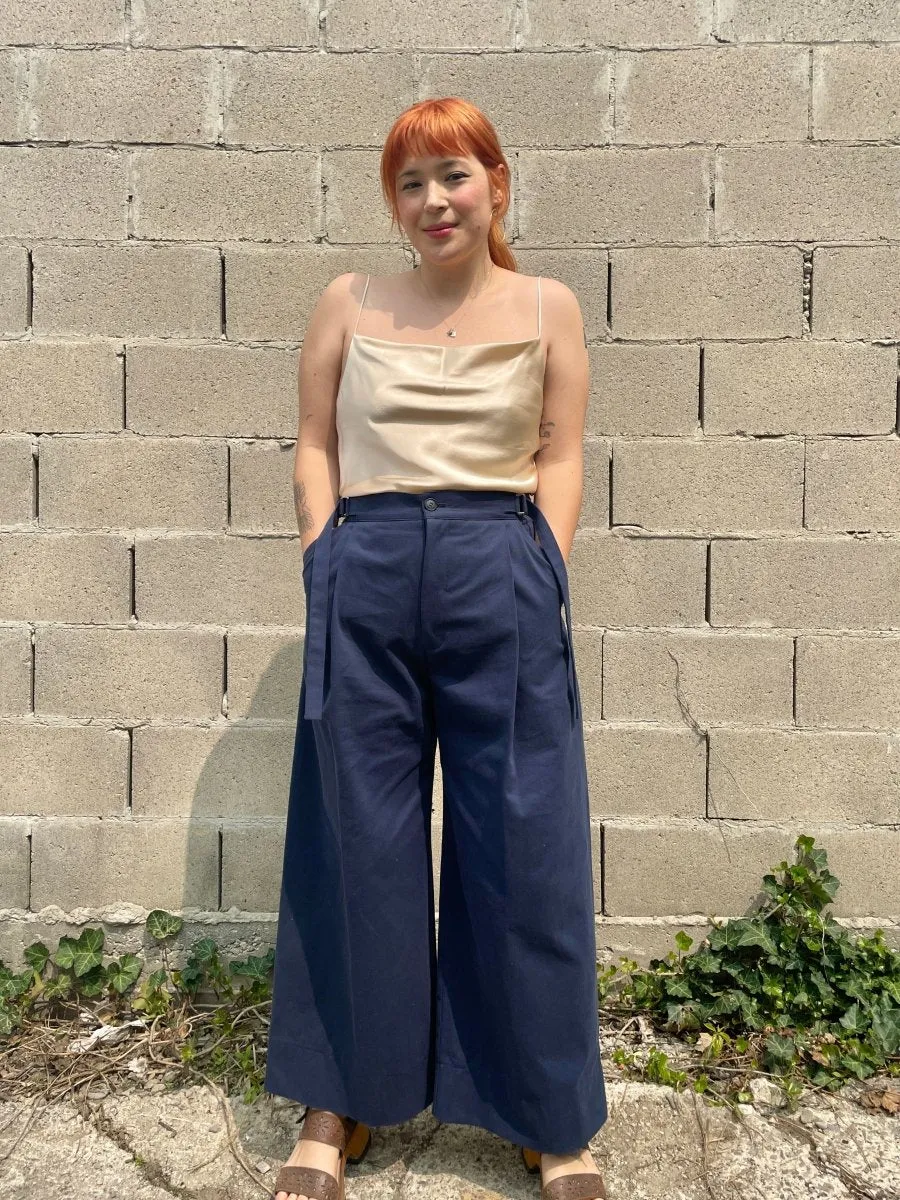 Jacoba Jane Draped Neck Blouse (Champagne)