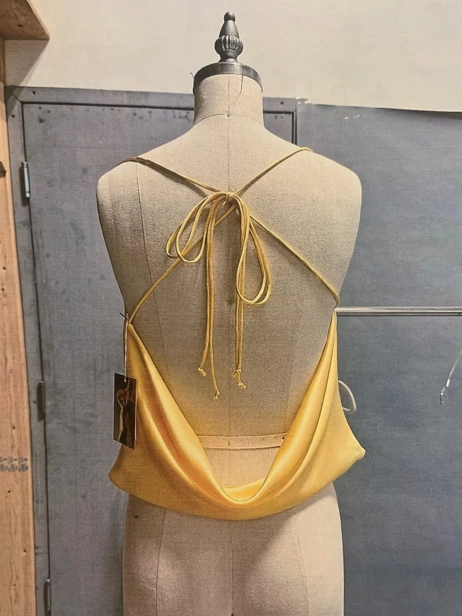 Jacoba Jane Odette Draped Neck Cami (Limoncello)