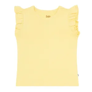Lemon Twist Flutter Tee