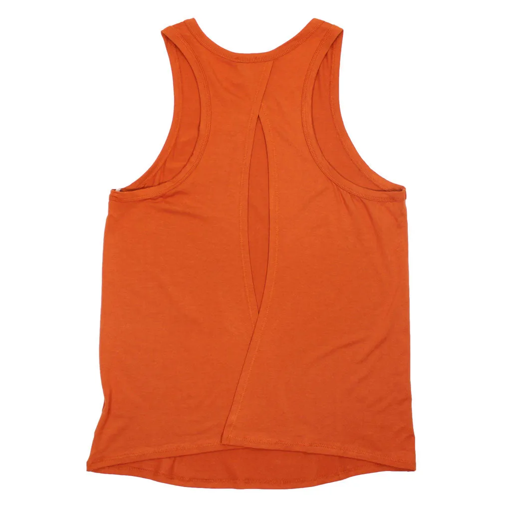 Longhorns Pride Script Open Back Tank