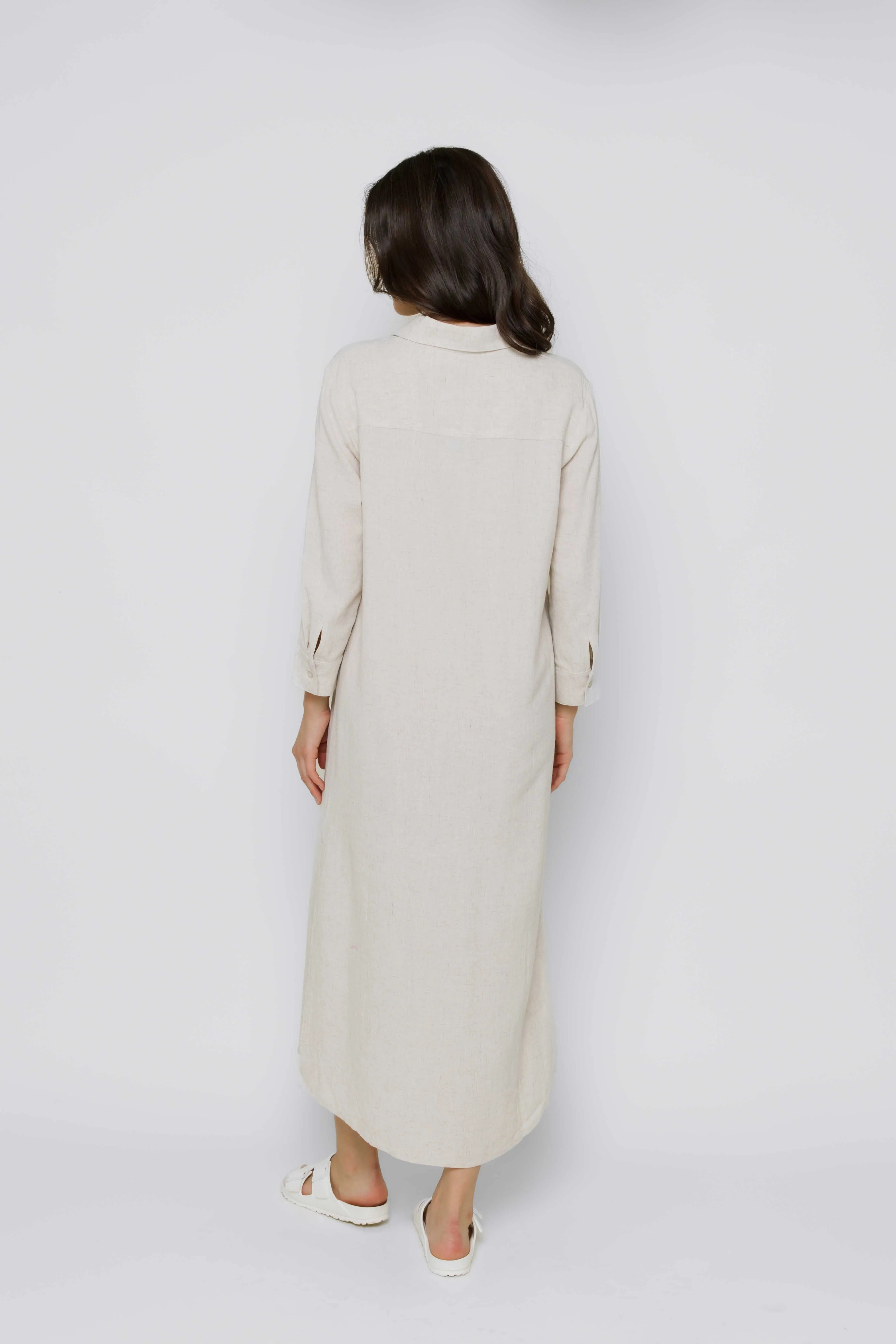 Meg-Midi Length Button Up