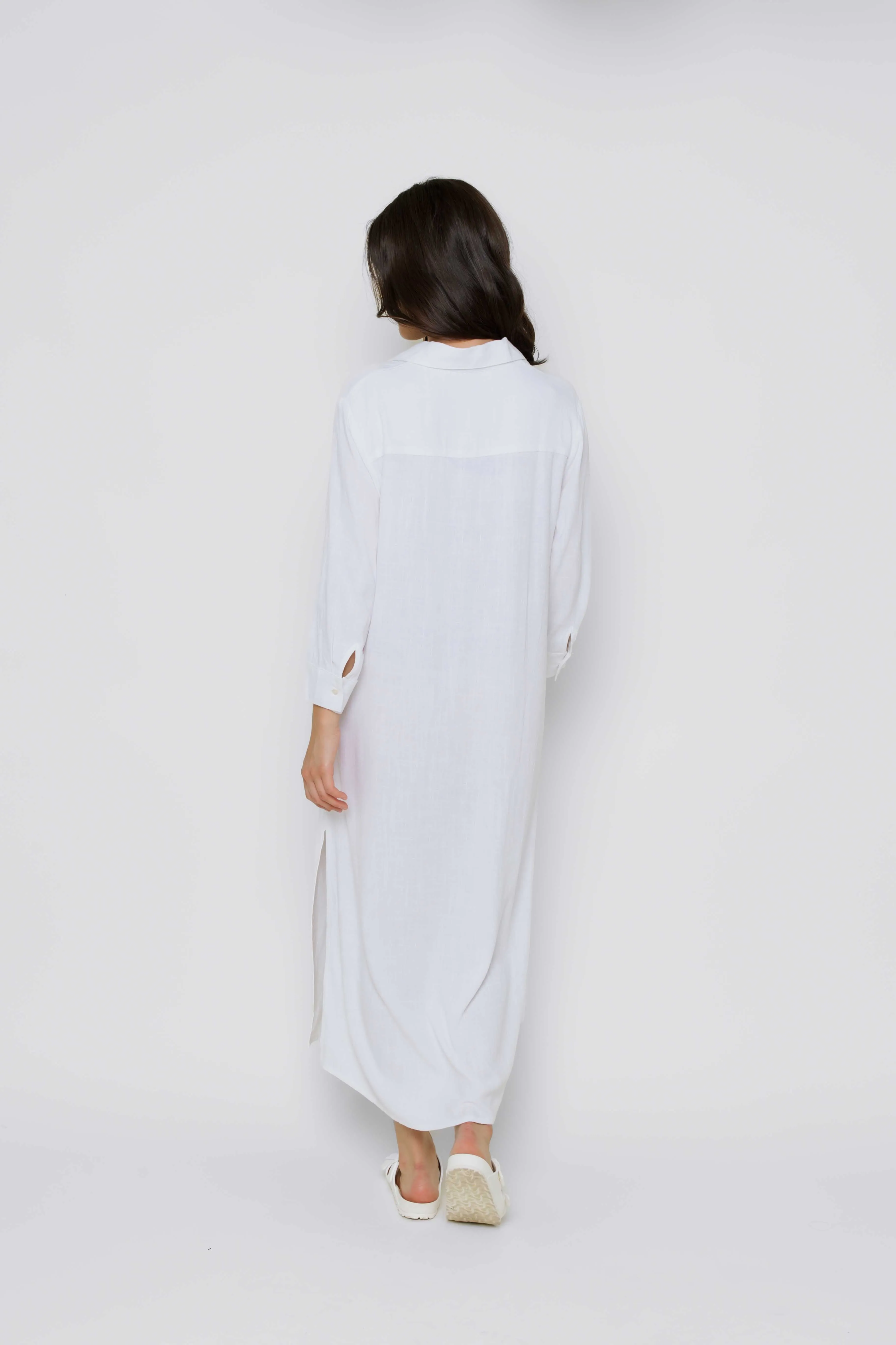 Meg-Midi Length Button Up