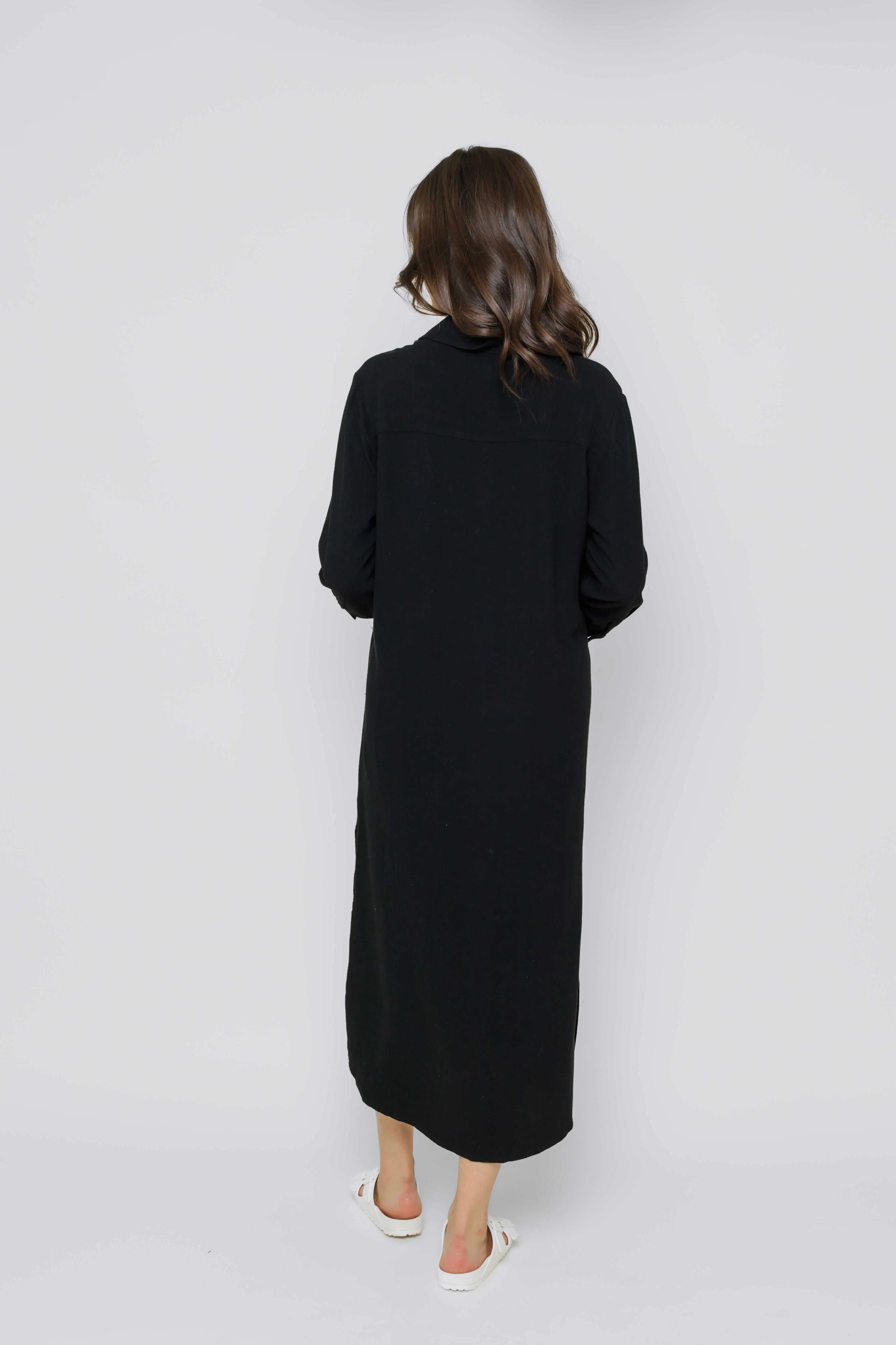 Meg-Midi Length Button Up