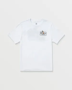 Mens Floral Set Short Sleeve Tee - White