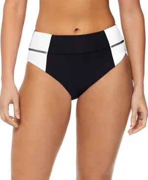 Reebok Colorblock High-Waist Bikini Bottoms