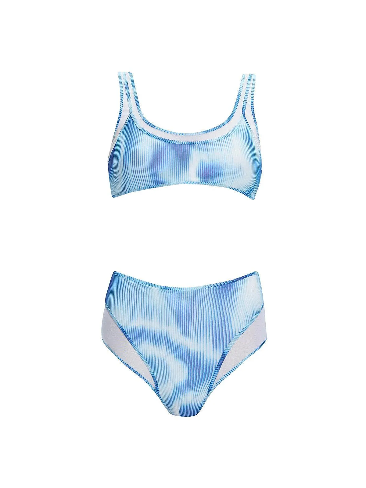 Rosalind Blue Optical Bikini Bottom