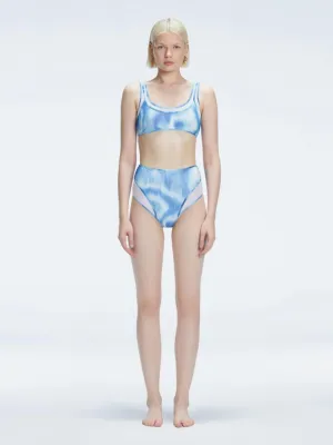 Rosalind Blue Optical Bikini Bottom