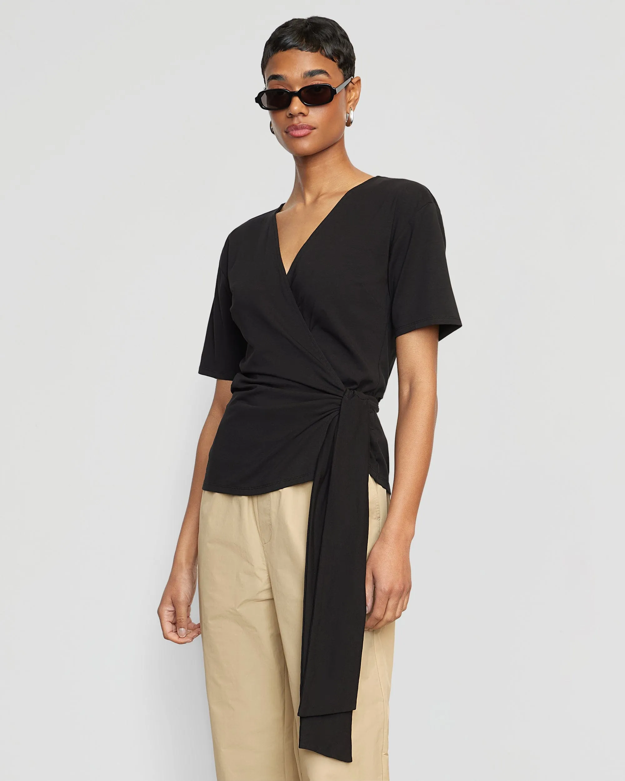 Sena Organic Cotton Wrap Tee