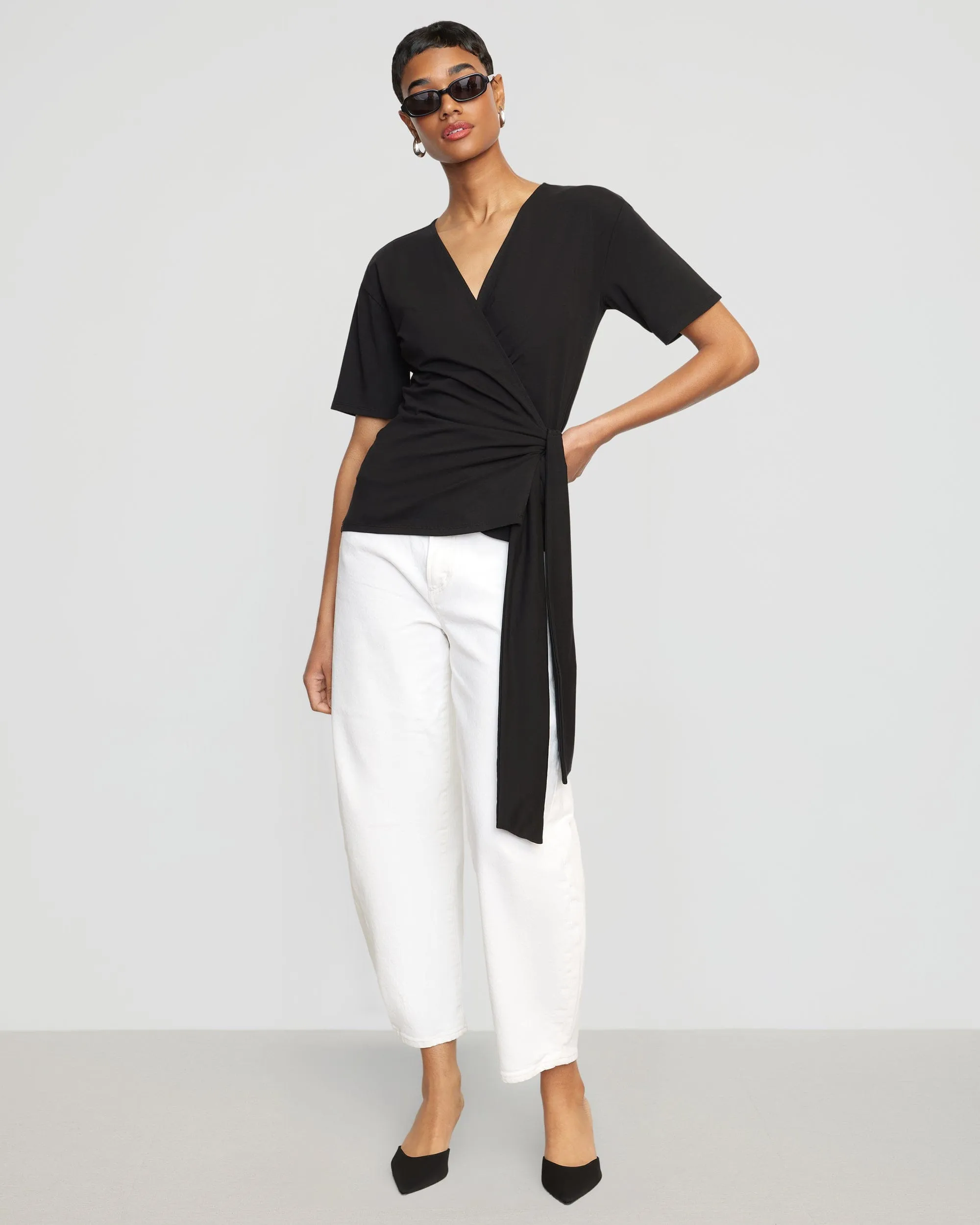 Sena Organic Cotton Wrap Tee
