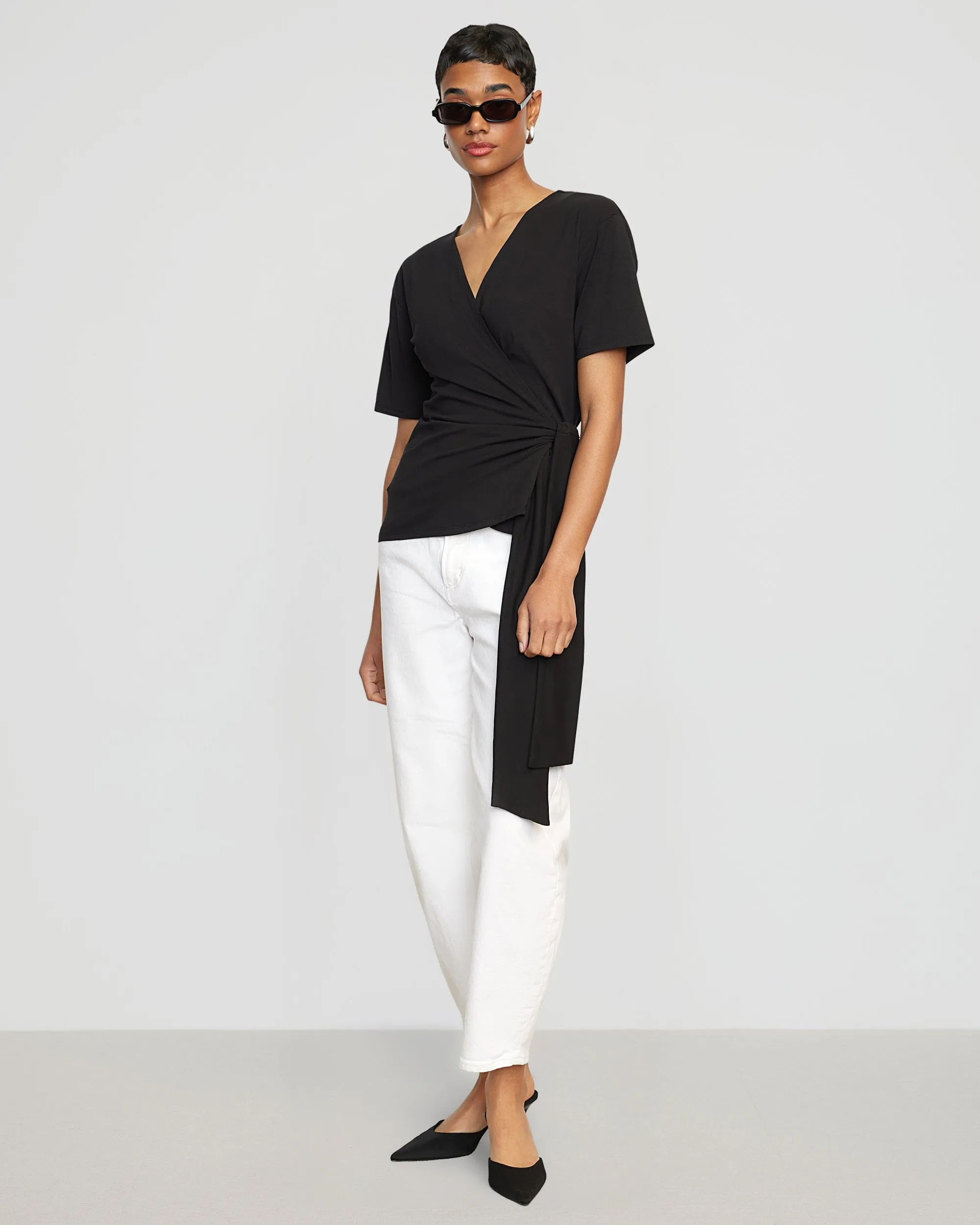 Sena Organic Cotton Wrap Tee