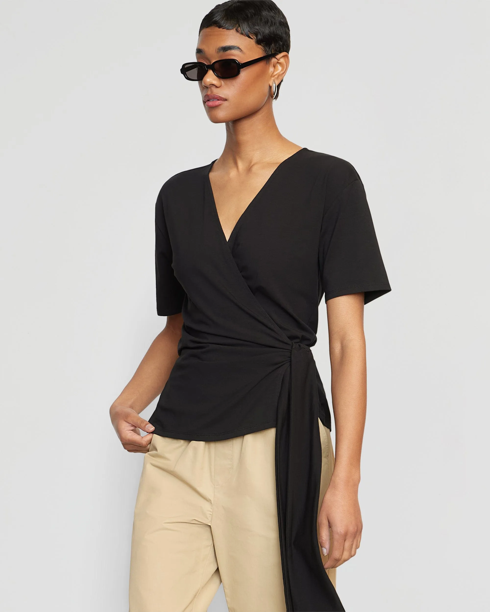 Sena Organic Cotton Wrap Tee