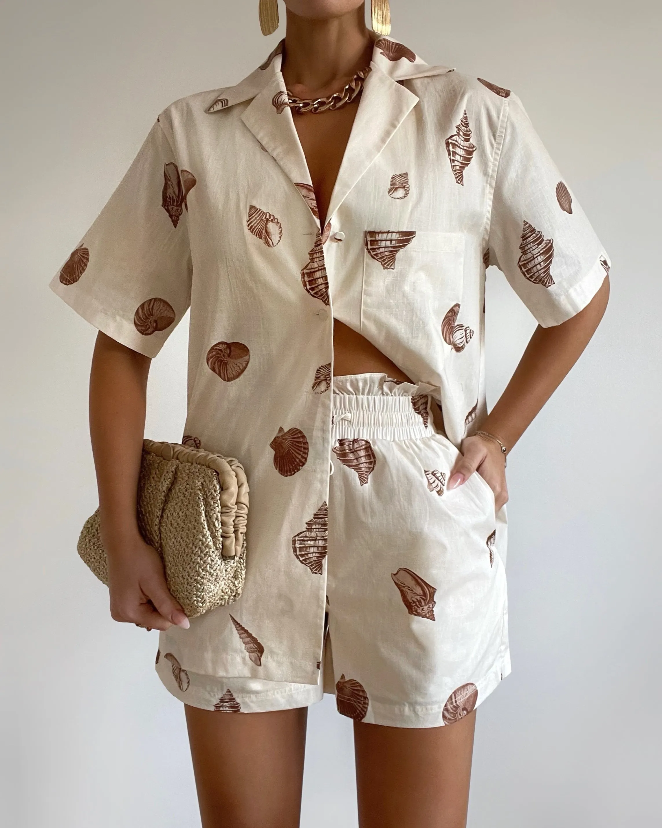 Skye Set-Brown Print