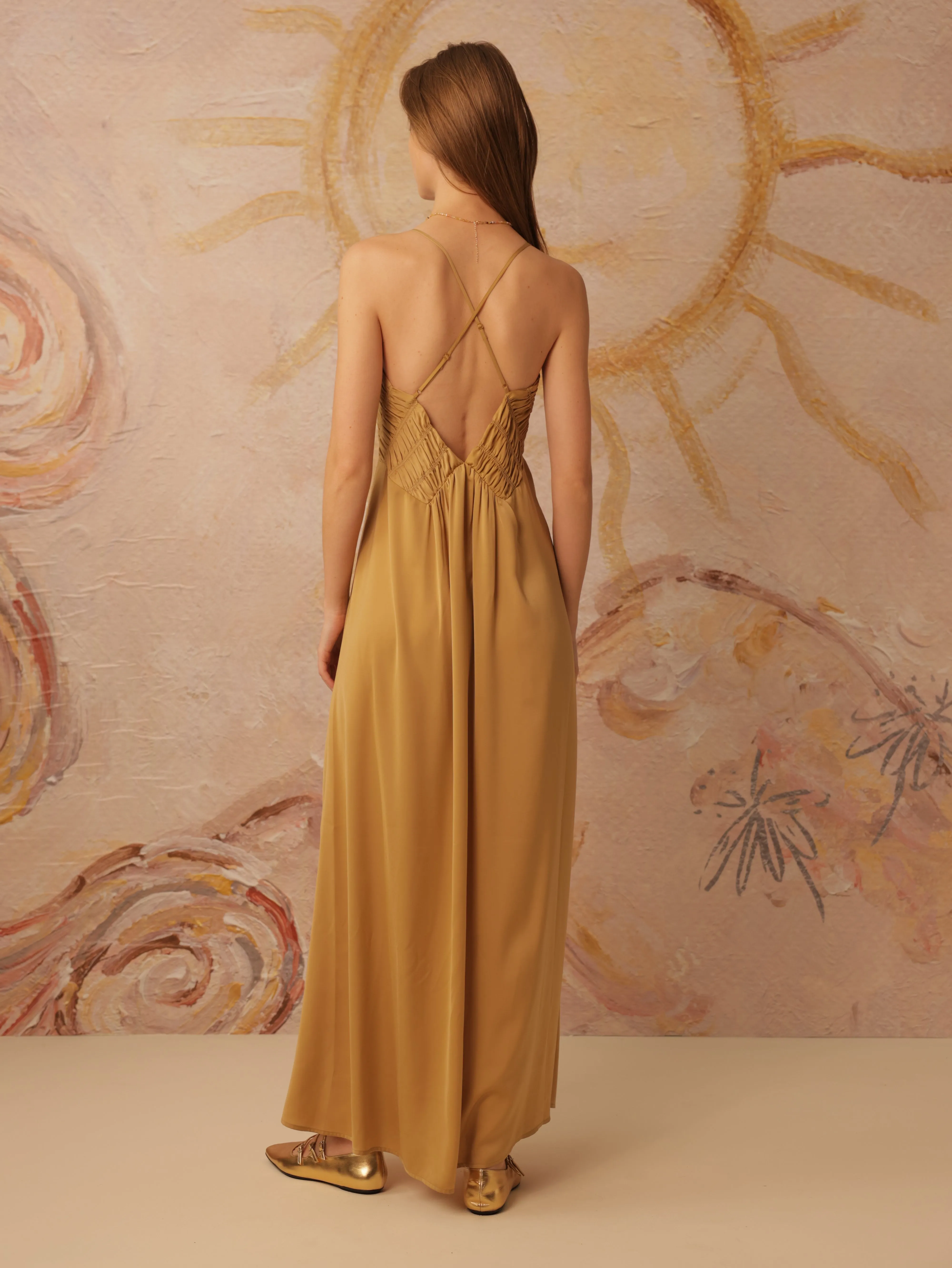 Spaghetti Tank Strap A-line Dress