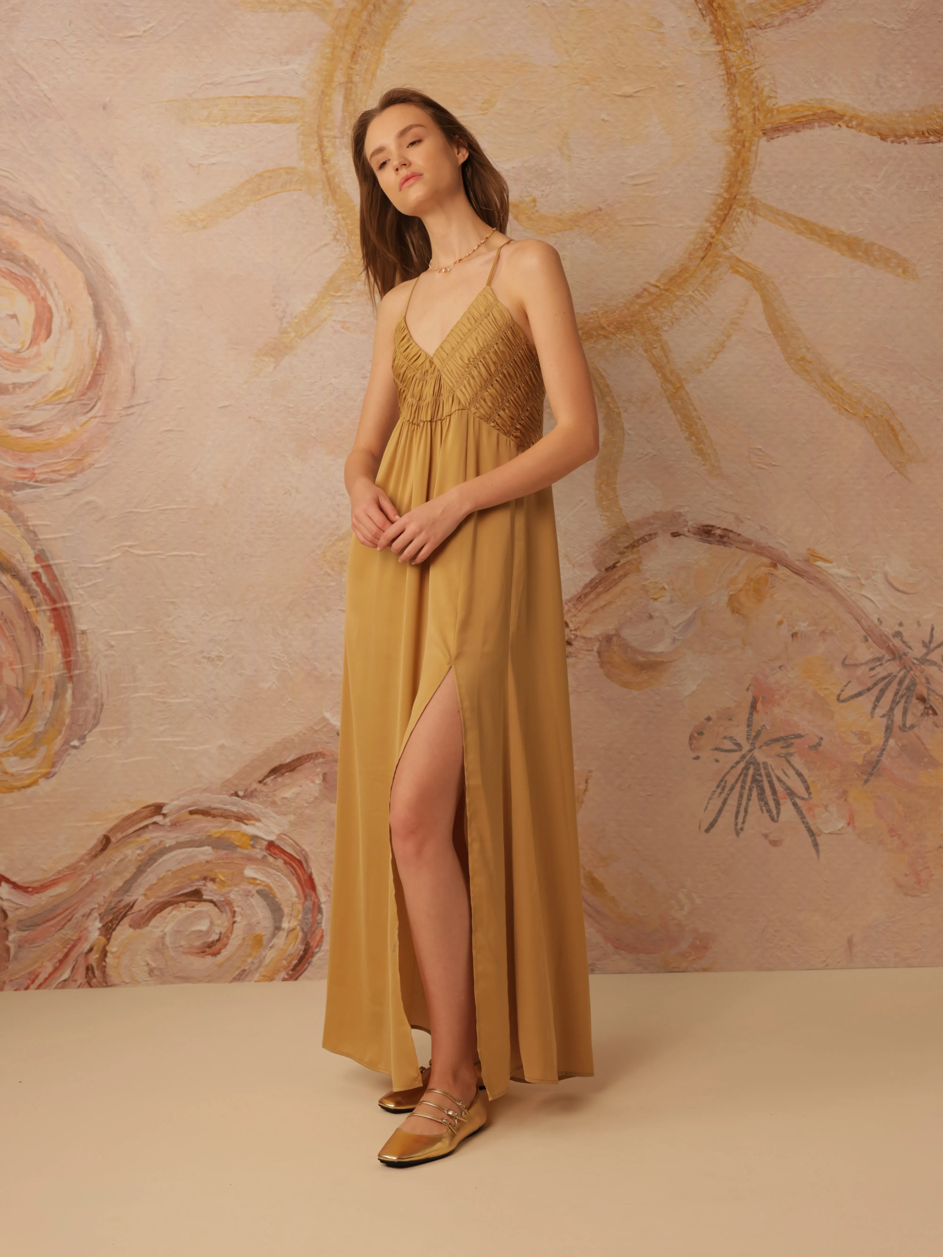 Spaghetti Tank Strap A-line Dress