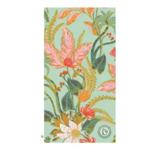 Spartina - Beach Towel - Queenie Tropical Floral Sea Foam