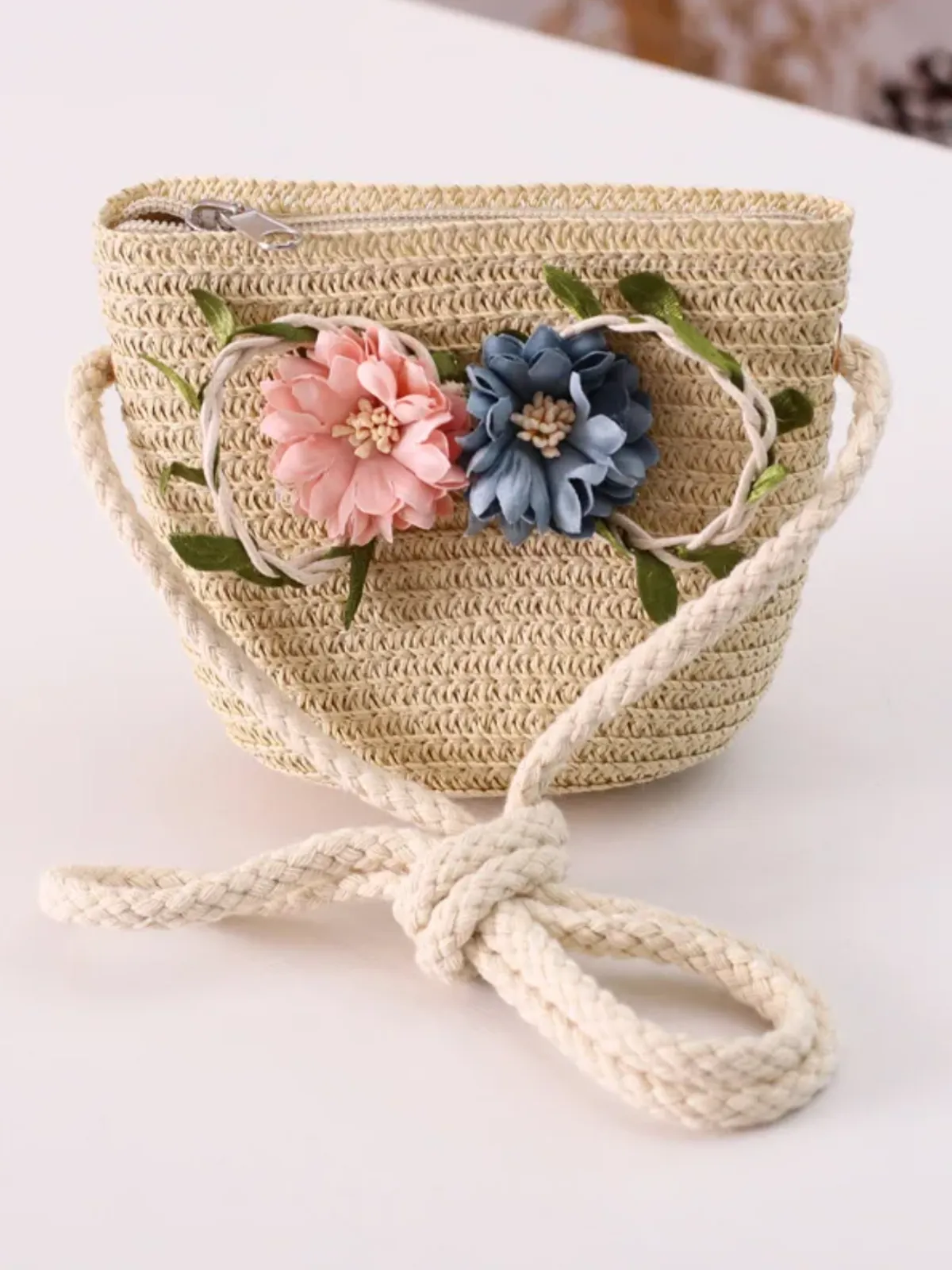 Summer's Here Floral Straw Hat Set