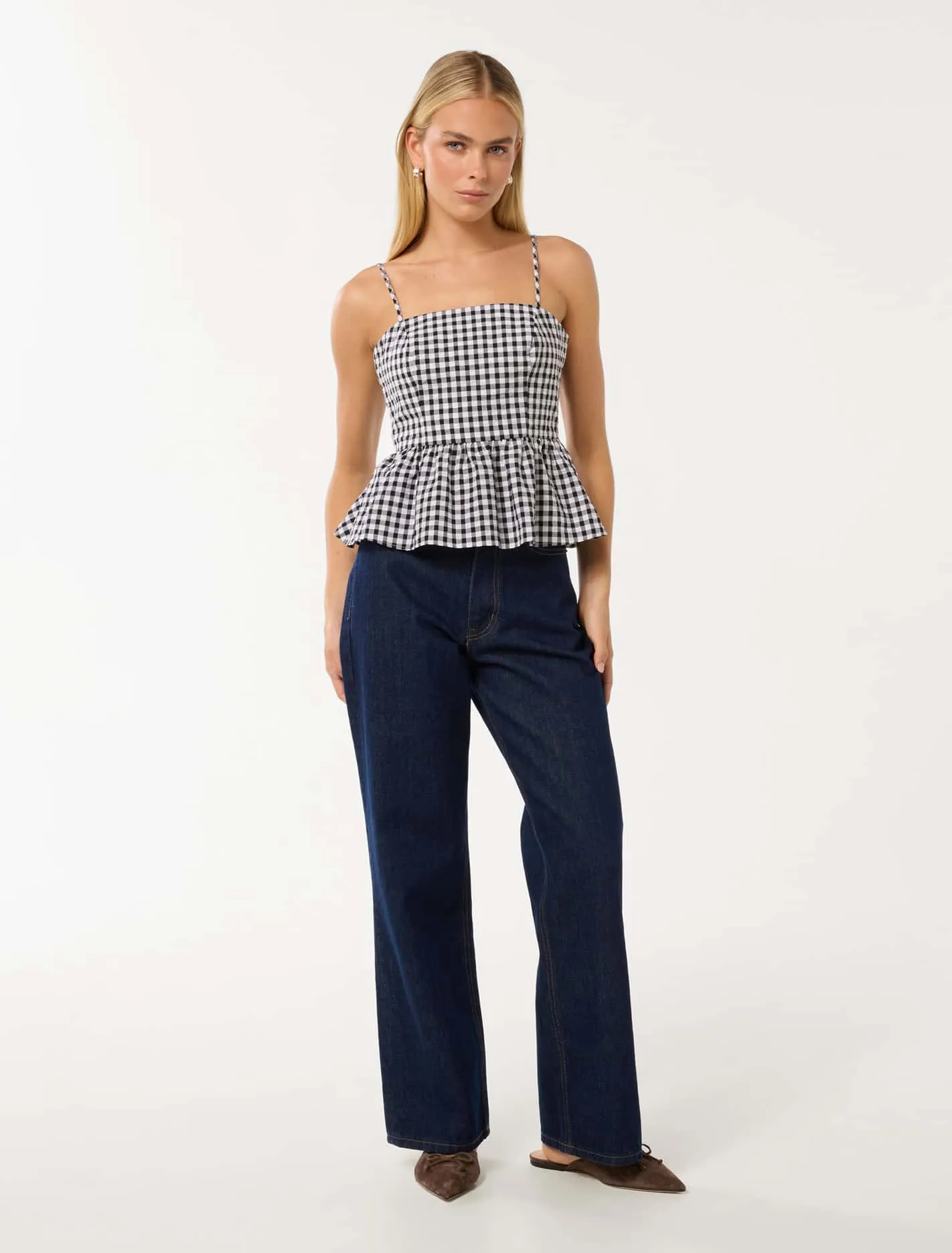 Tayah Tie Back Peplum Top