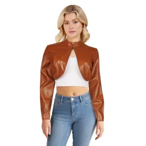 Women's Faux Leather Moto Jacket
