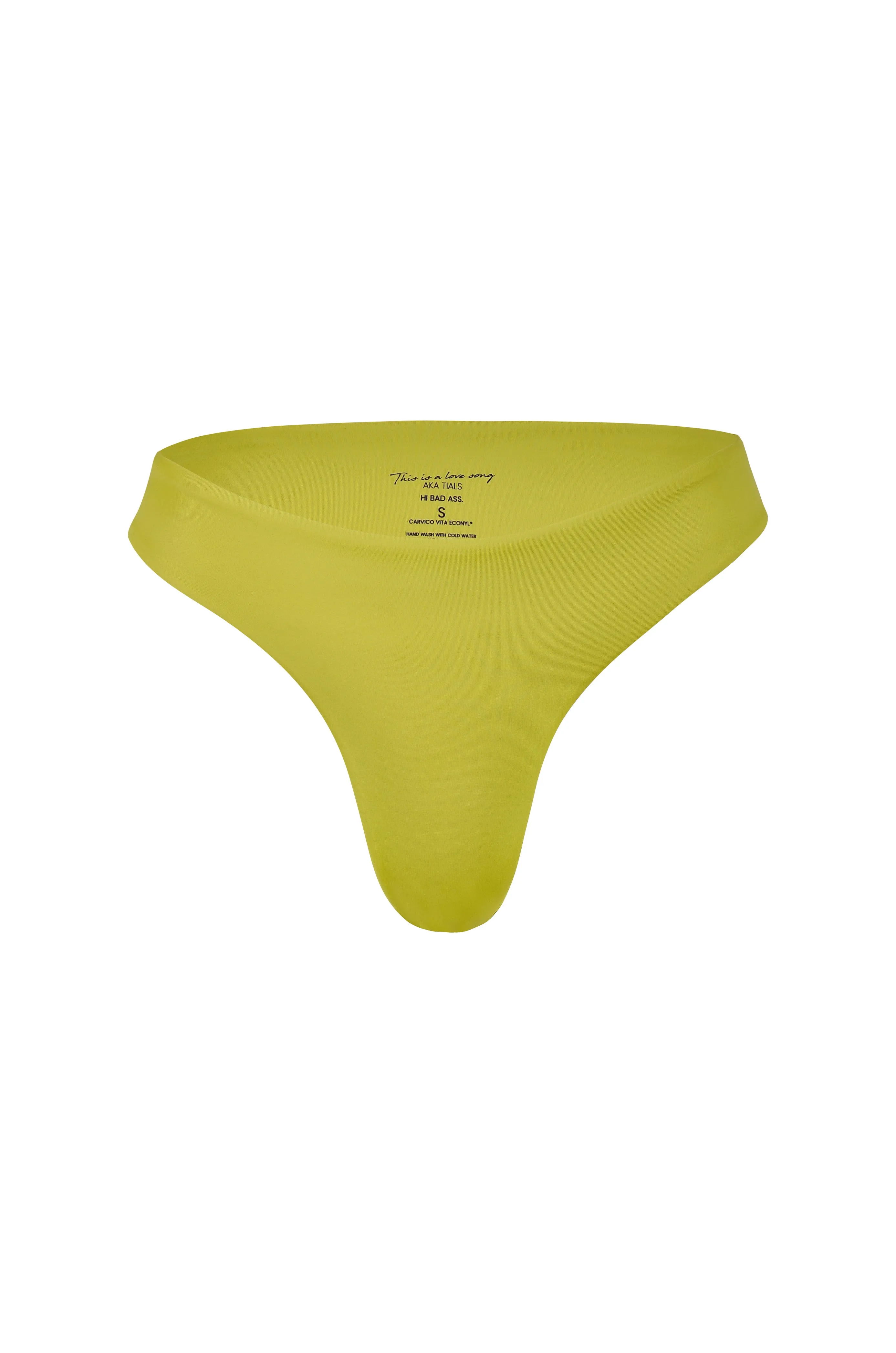 Zephyr Cheeky Bikini Bottom Lime